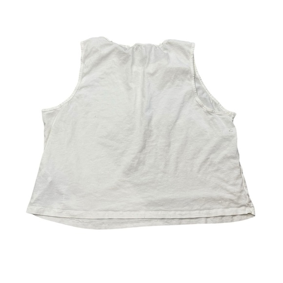 EUC Calvin Klein Performance Yoga soft White Crop Top XL - Picture 2 of 7